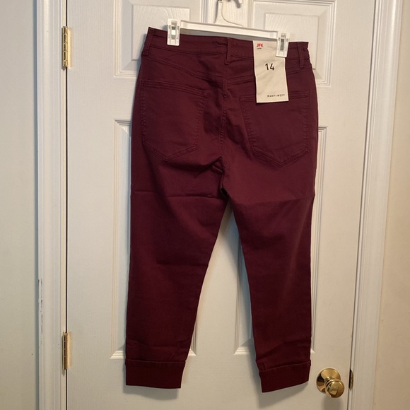 Brand New Warp + Weft JFK Wine Capris…size 14 - Picture 2 of 9
